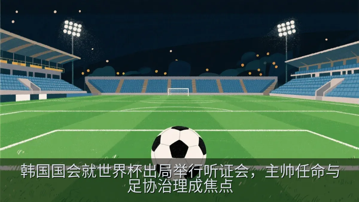 足球场与空看台的新闻插画