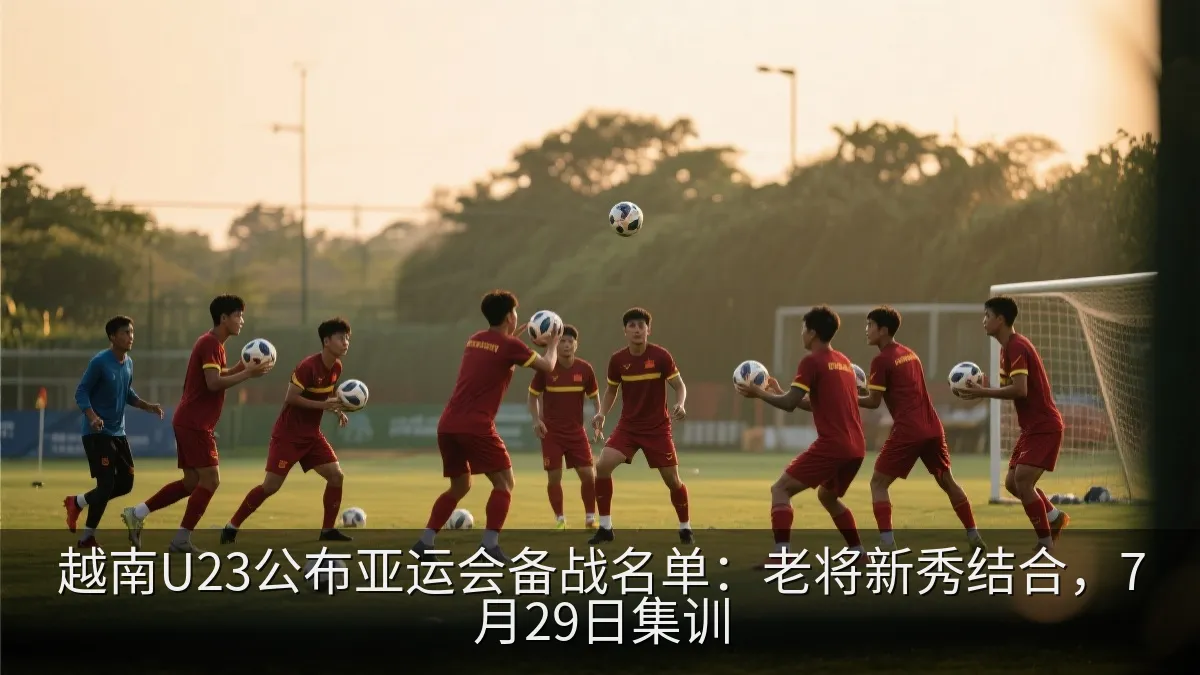 越南U23公布亚运会备战名单：老将新秀结合，7月29日集训